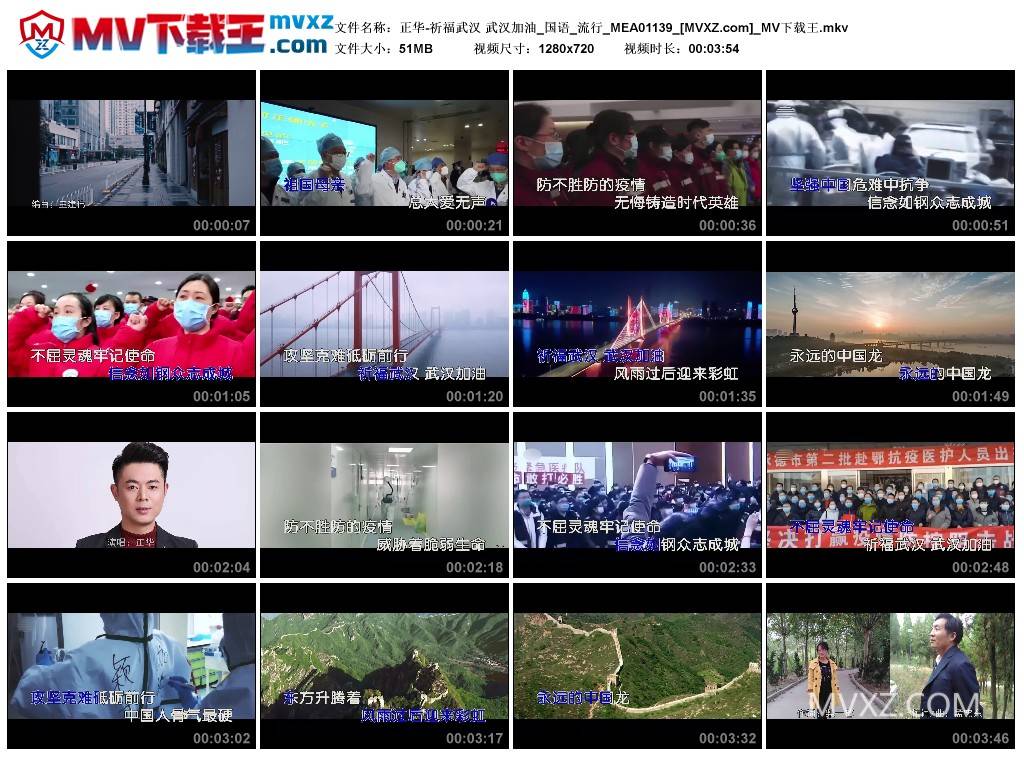 正华-祈福武汉 武汉加油_国语_流行_MEA01139